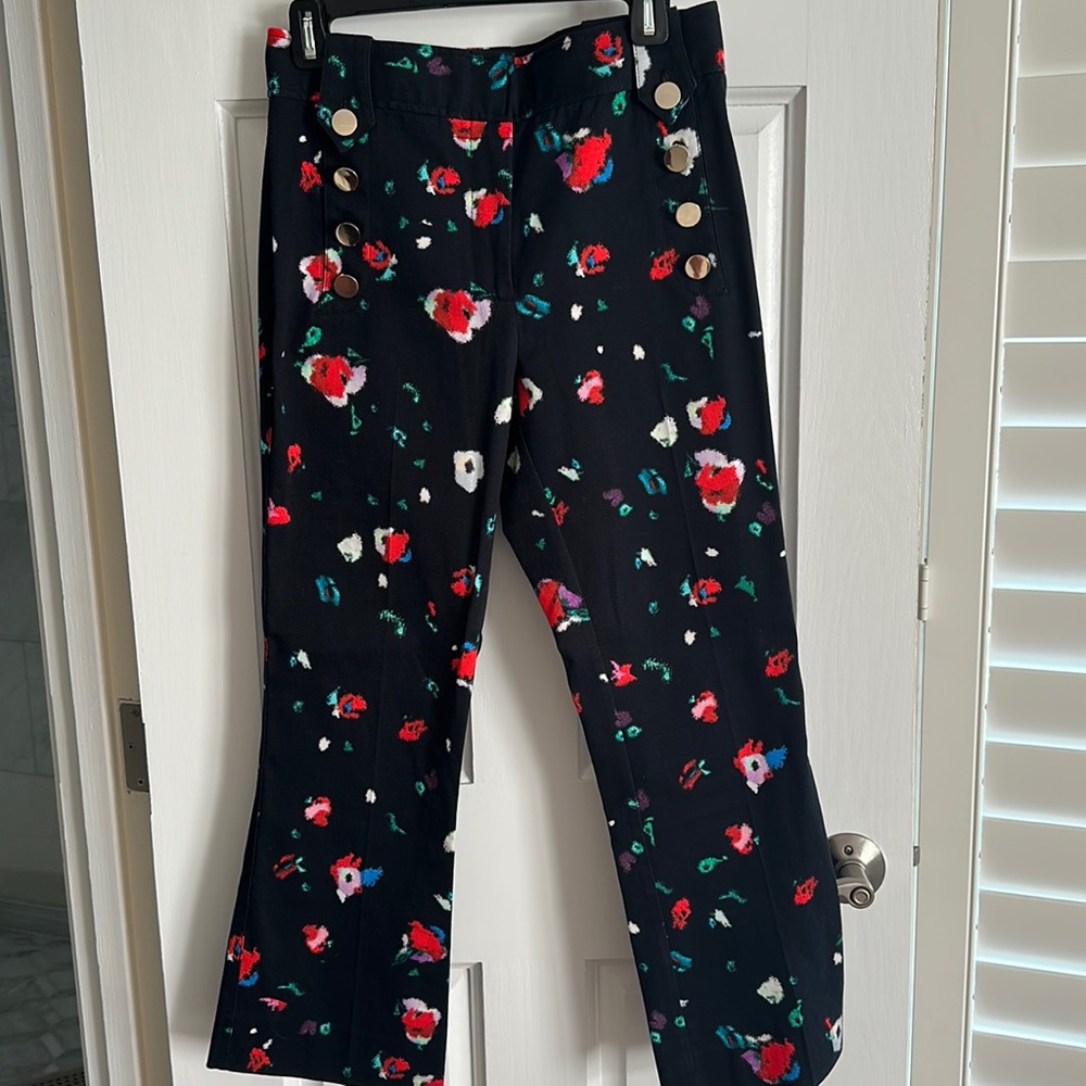 Derek Lam 10 Crosby Robertson High Waisted Crop Flare Pants